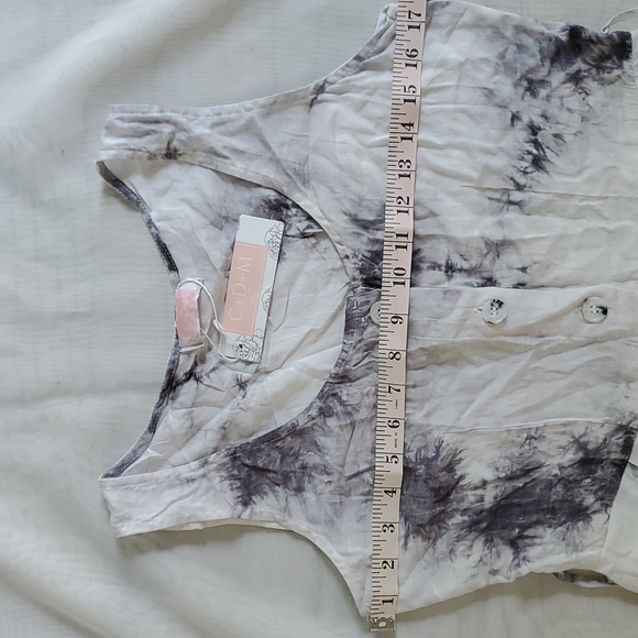 C+D+M Collection New with tag 100 % Rayon Summer Women's Jumpsuit - Picture 11 of 14